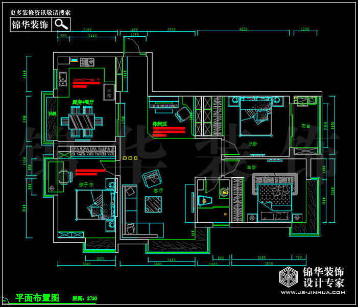 東方天郡134平米 戶(hù)型
